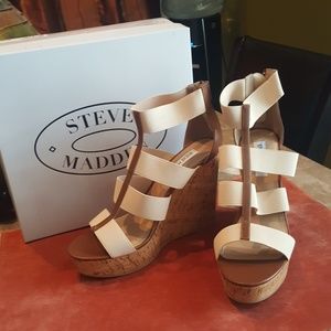Steve Madden - Selinah Ivory Wedge Sandals!